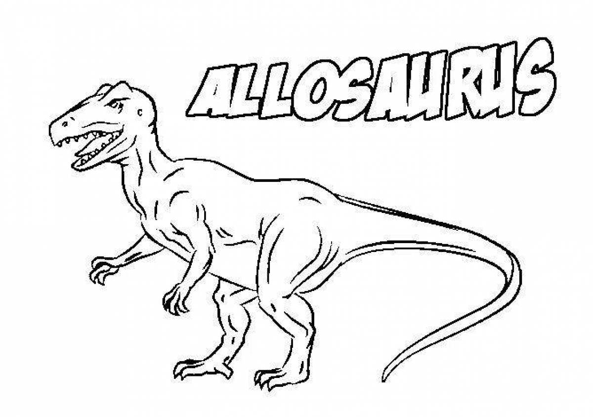 Amazing allosaurus coloring book