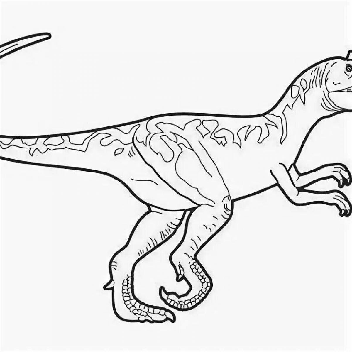 Great allosaurus coloring page