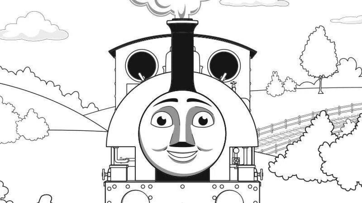 Charles the Magic Engine Coloring Page