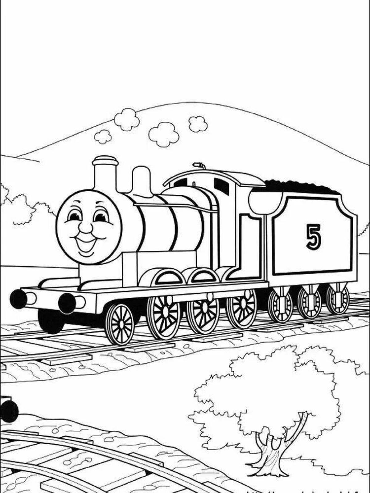 Charles the Magnificent Engine Coloring Page