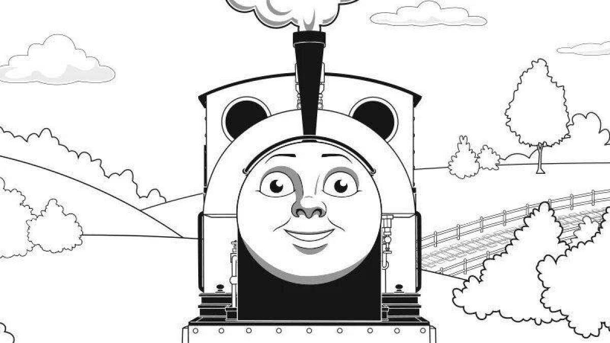 Charles the Incredible Engine Coloring Page