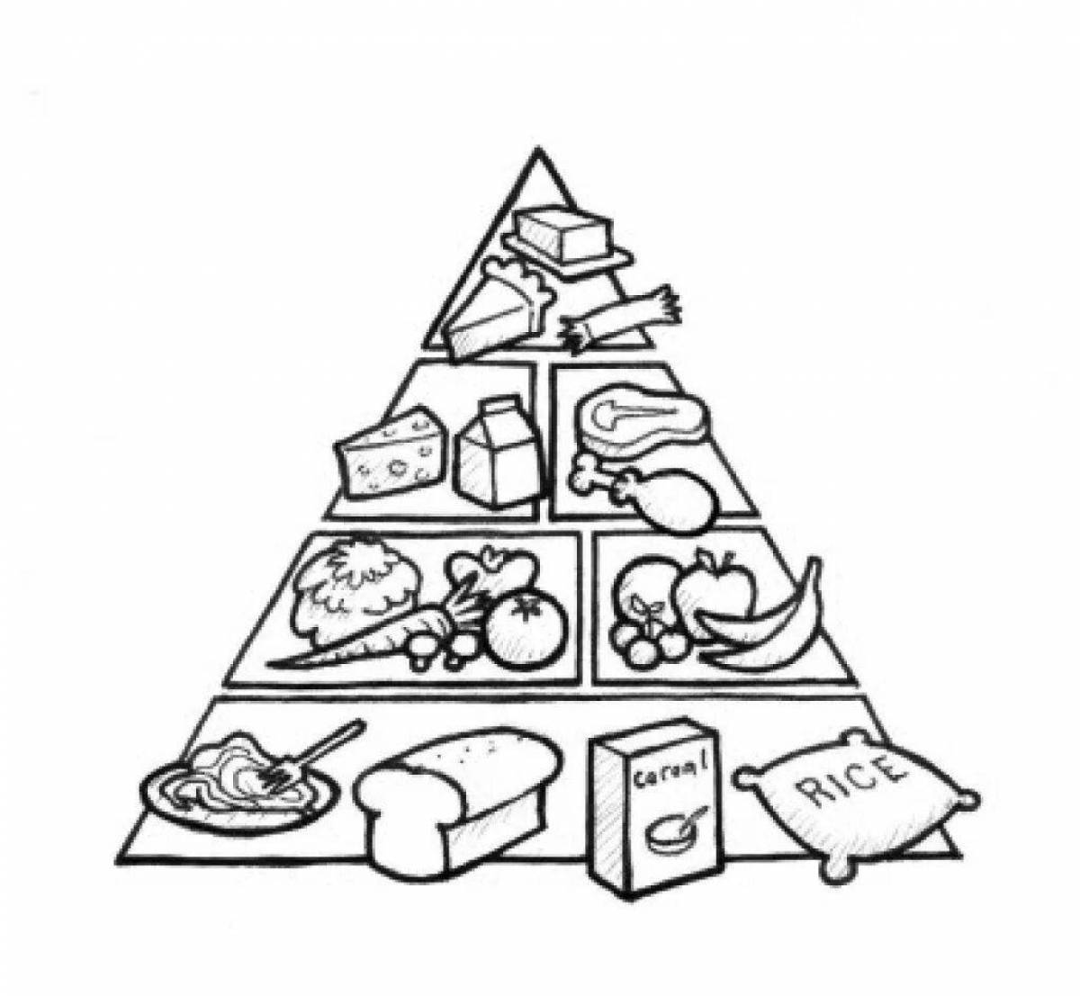 Coloring book for proper nutrition