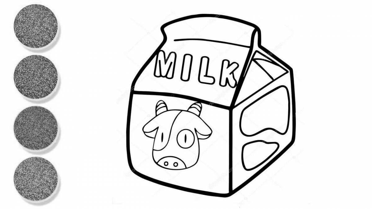 Coloring page blessed daughter milk