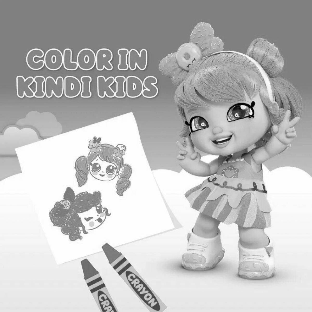 Glorious candy coloring book for kids