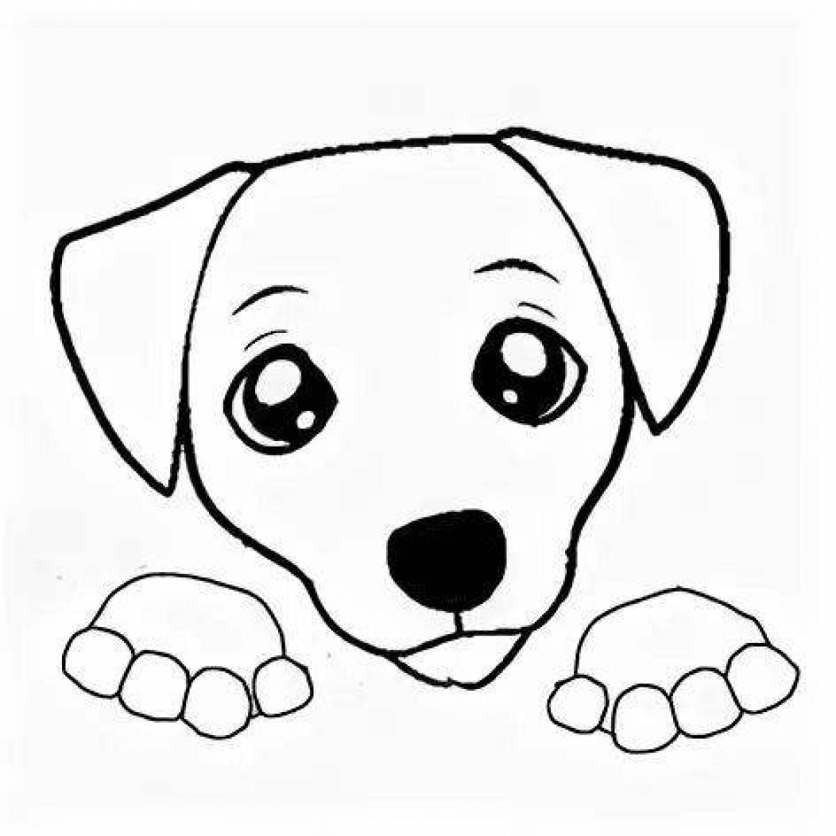 Coloring page cheeky jack russell