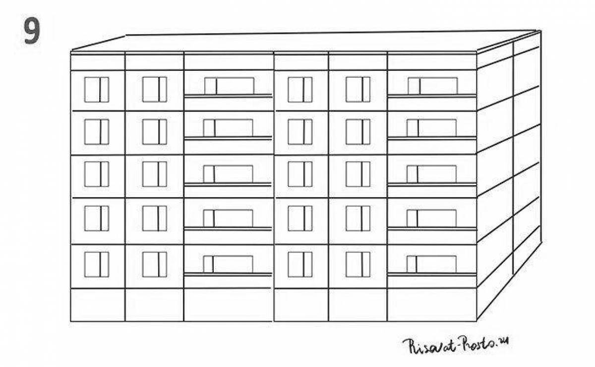Картинки многоэтажных домов для макетов