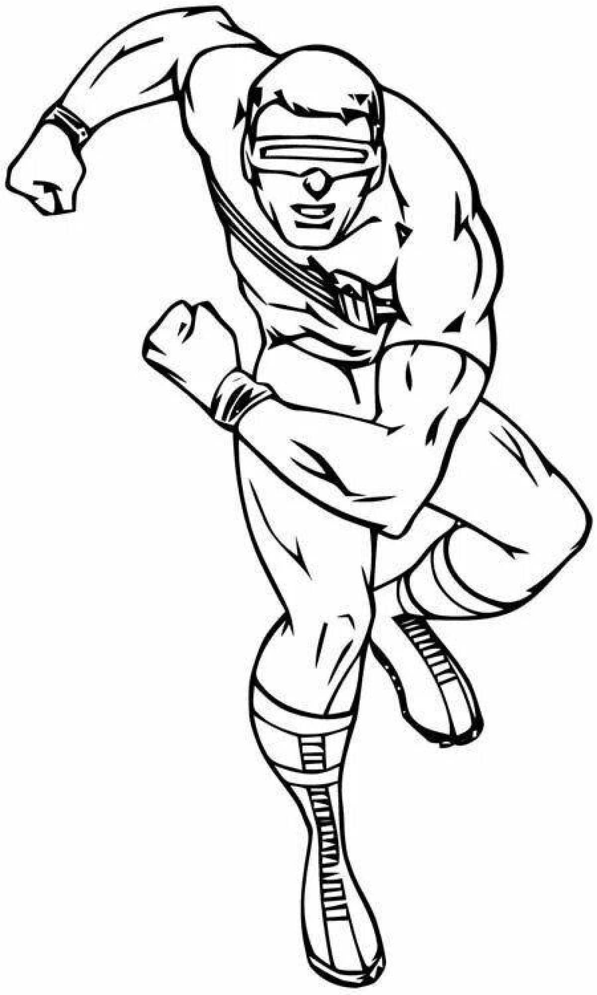 Dynamic Super Strikers coloring page