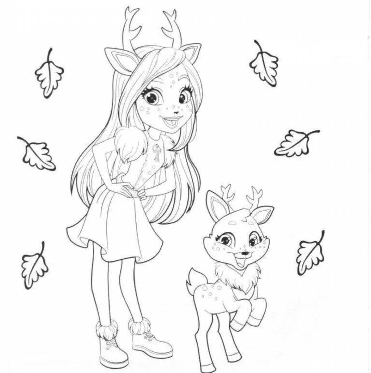 Coloring page magical incantimuls