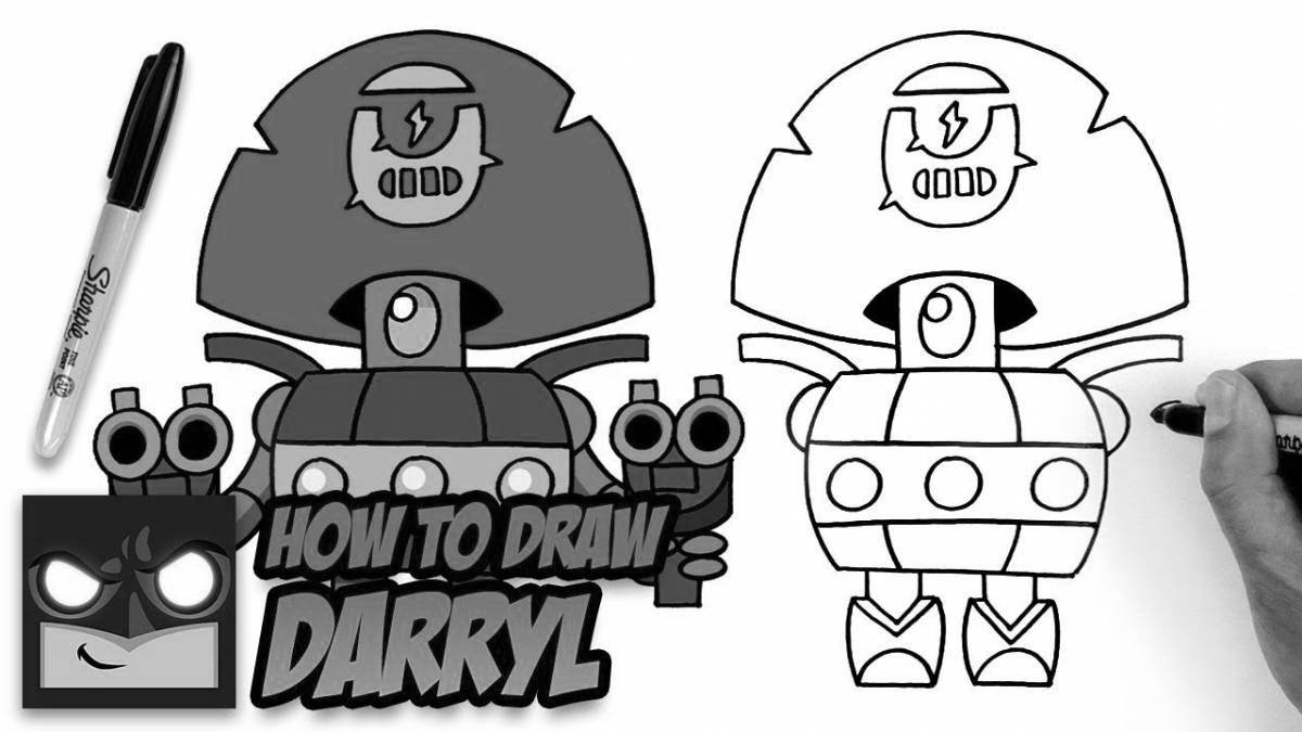 Radiant coloring page from brawl stars