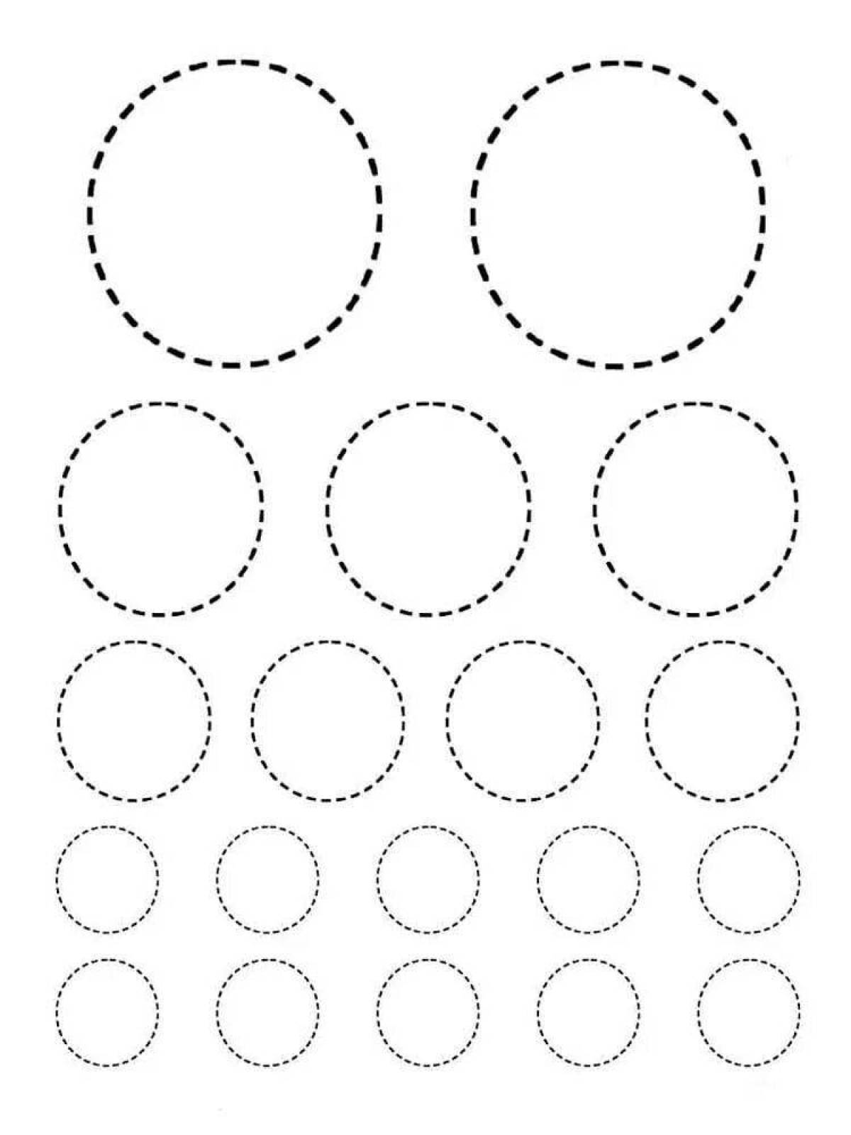 Children coloring circle