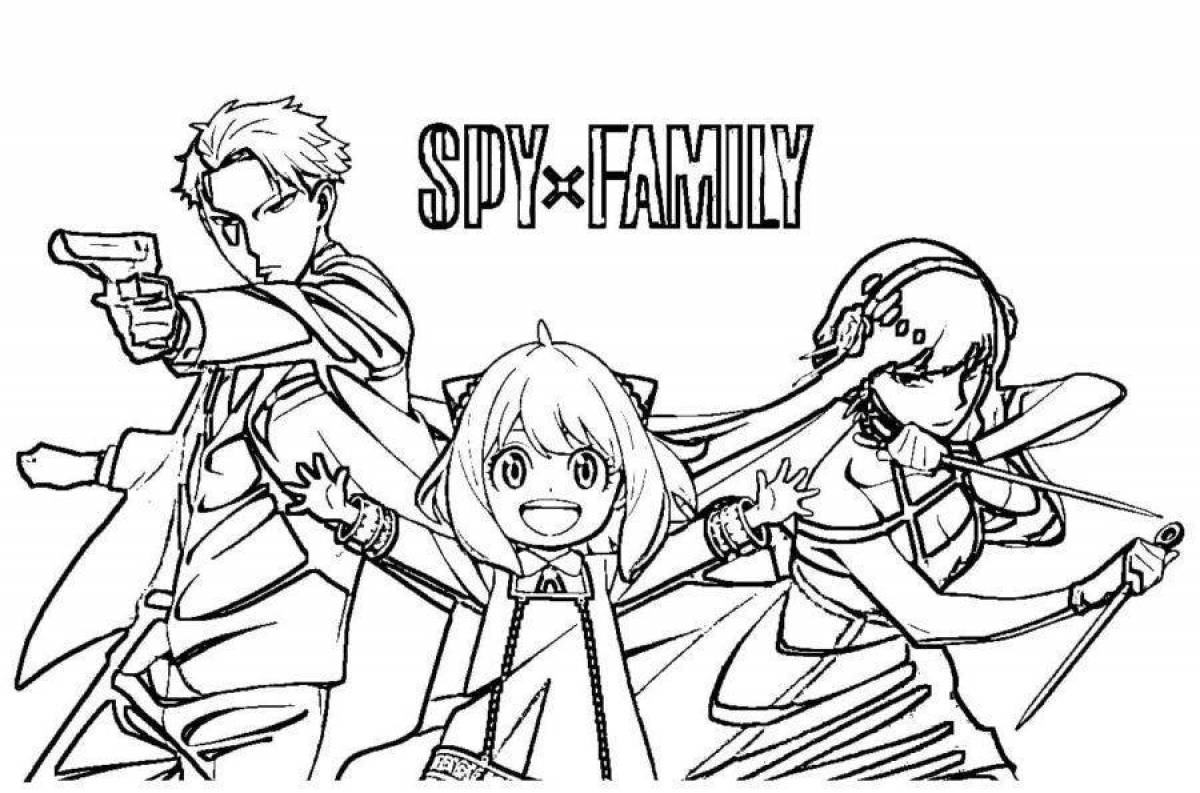 Anime spy family coloring book
