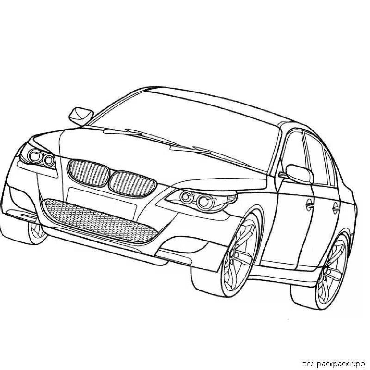 Dazzling bmw m5 f90 coloring book