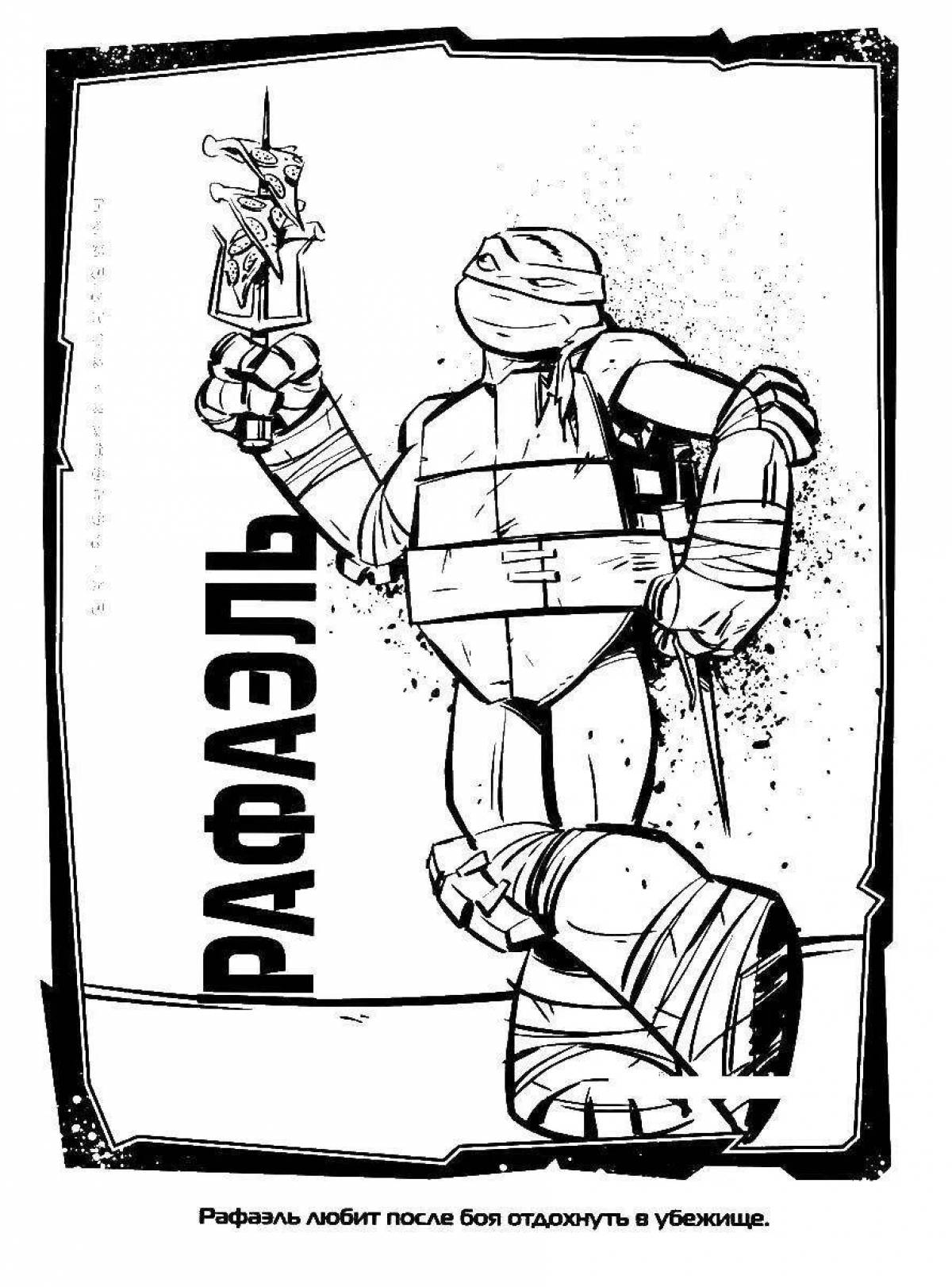 Raphael's lovely Teenage Mutant Ninja Turtles coloring page