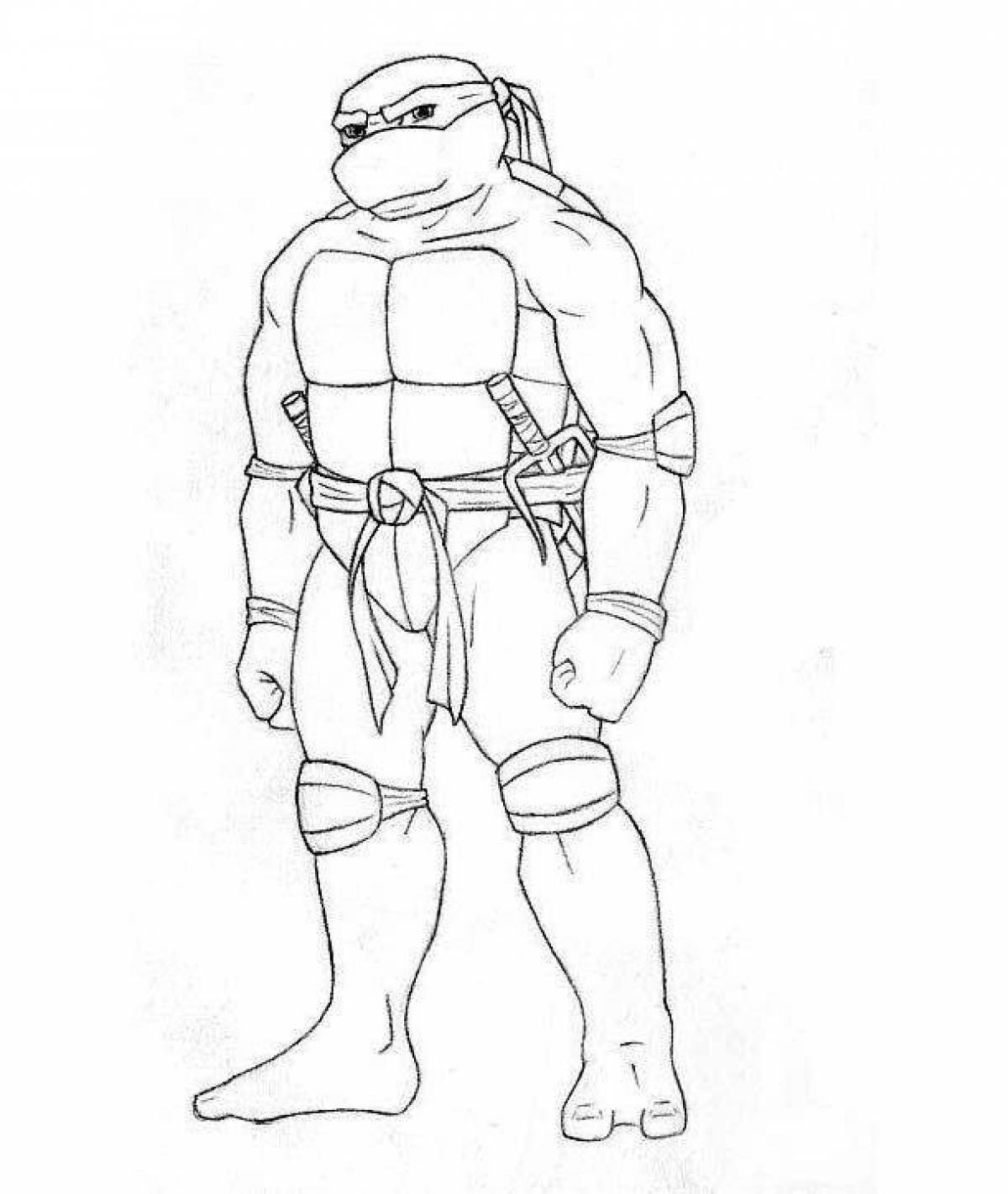 Raphael's Amazing Teenage Mutant Ninja Turtles Coloring Page