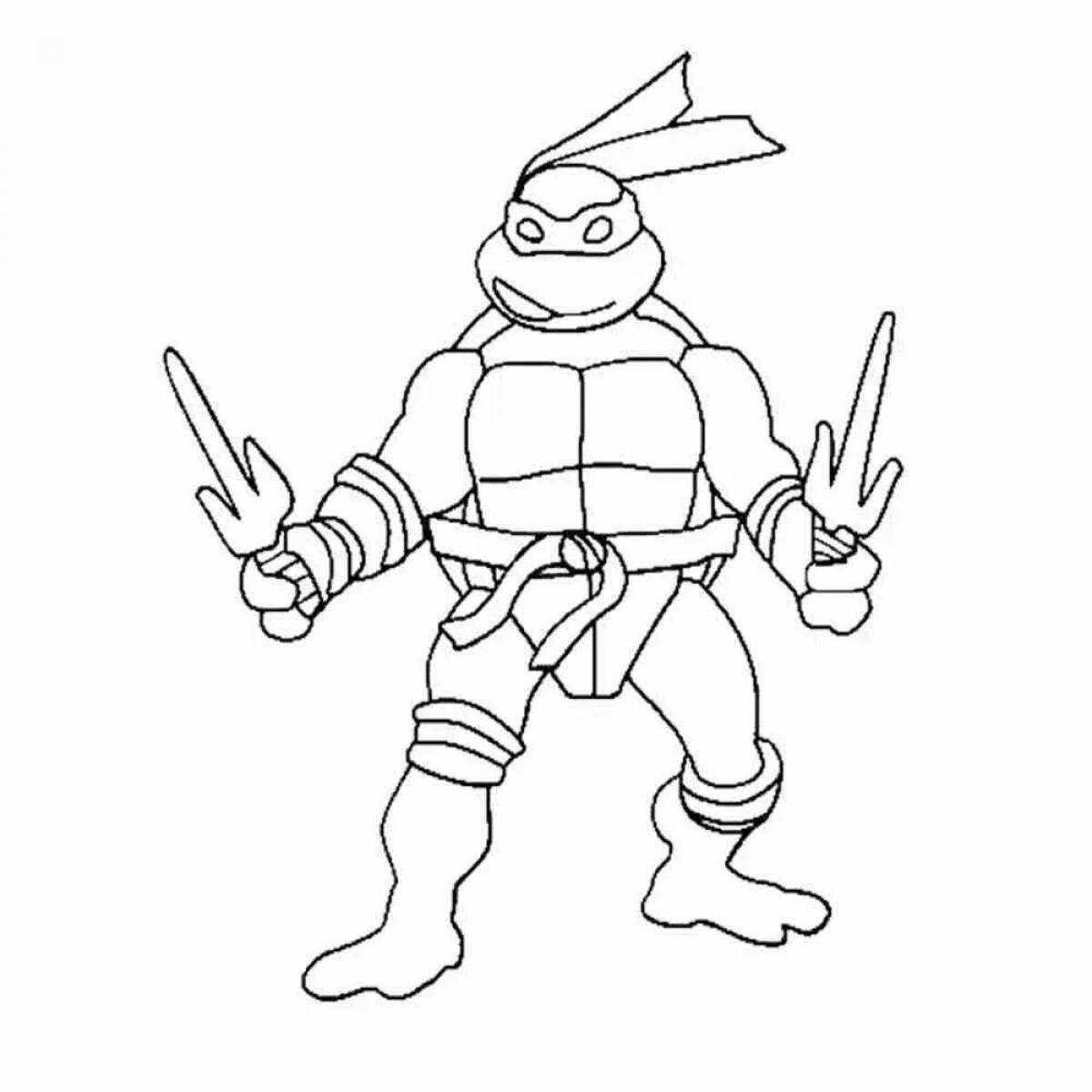 Raphael's sweet ninja turtles coloring book