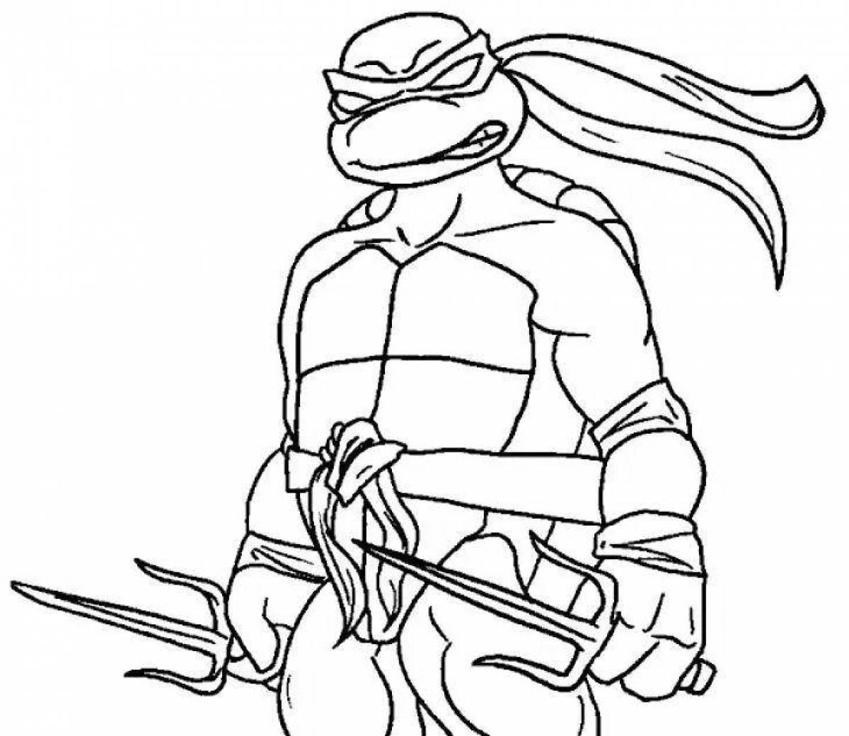 Raphael's Dynamic Teenage Mutant Ninja Turtles coloring book