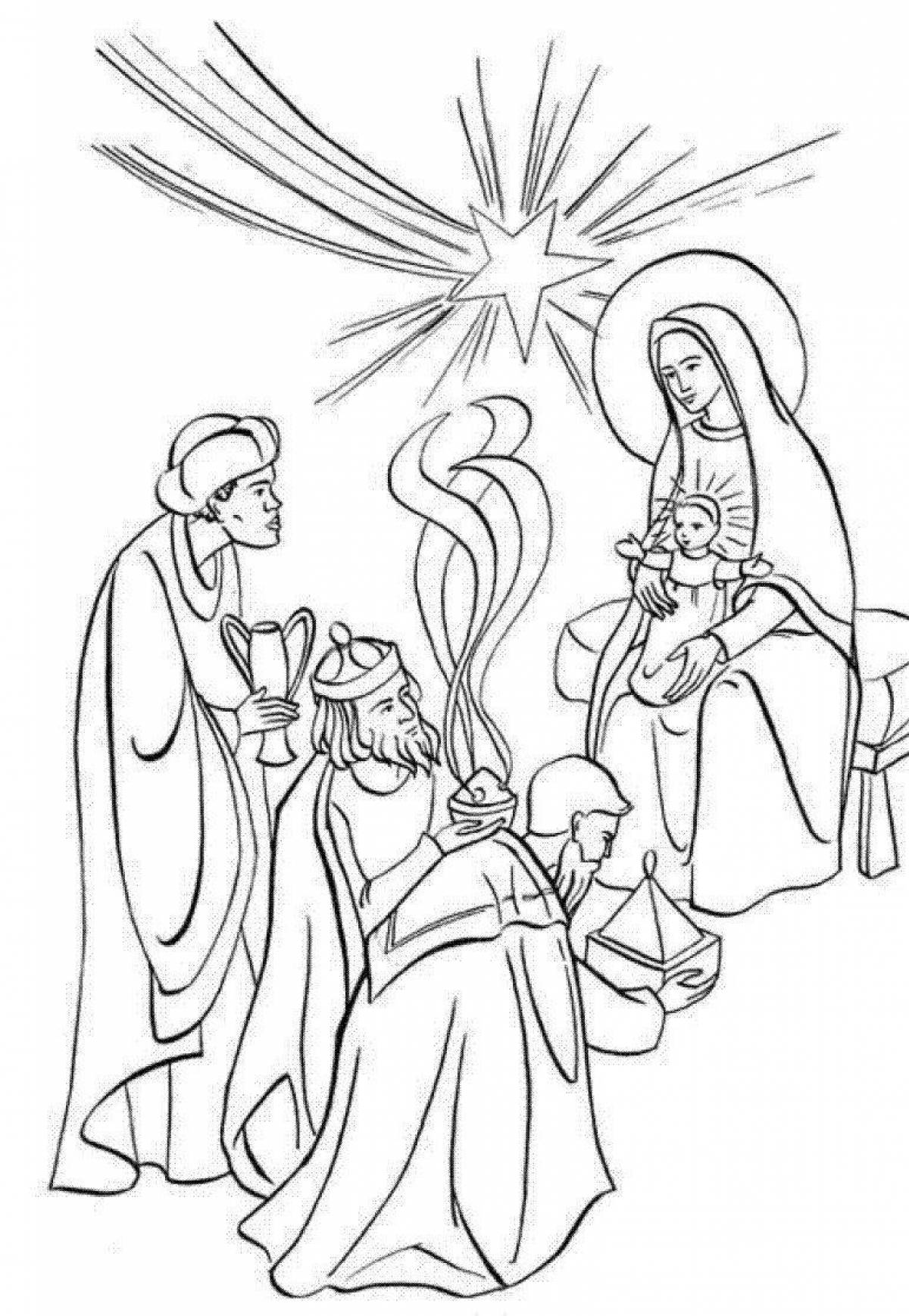 Christmas sublime coloring book for kids orthodoxy
