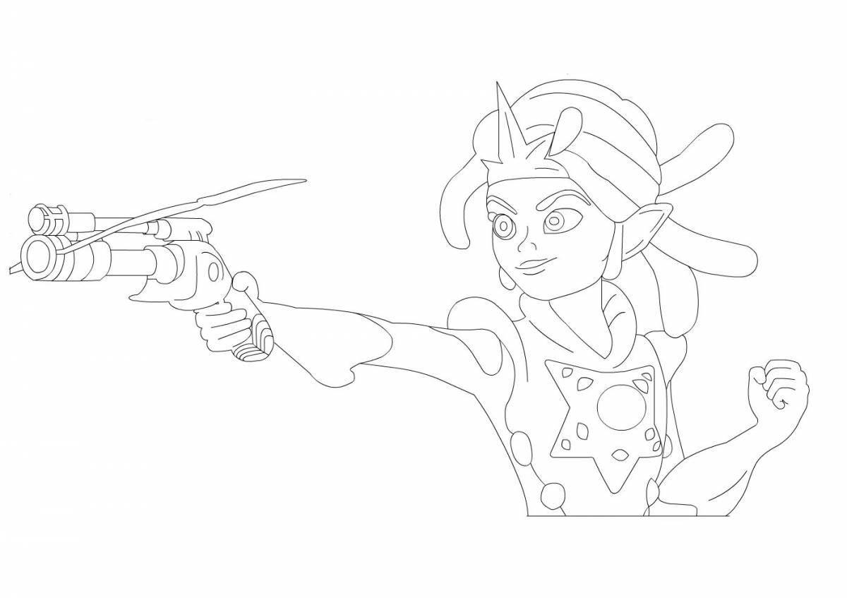 Glowing Varden coloring page