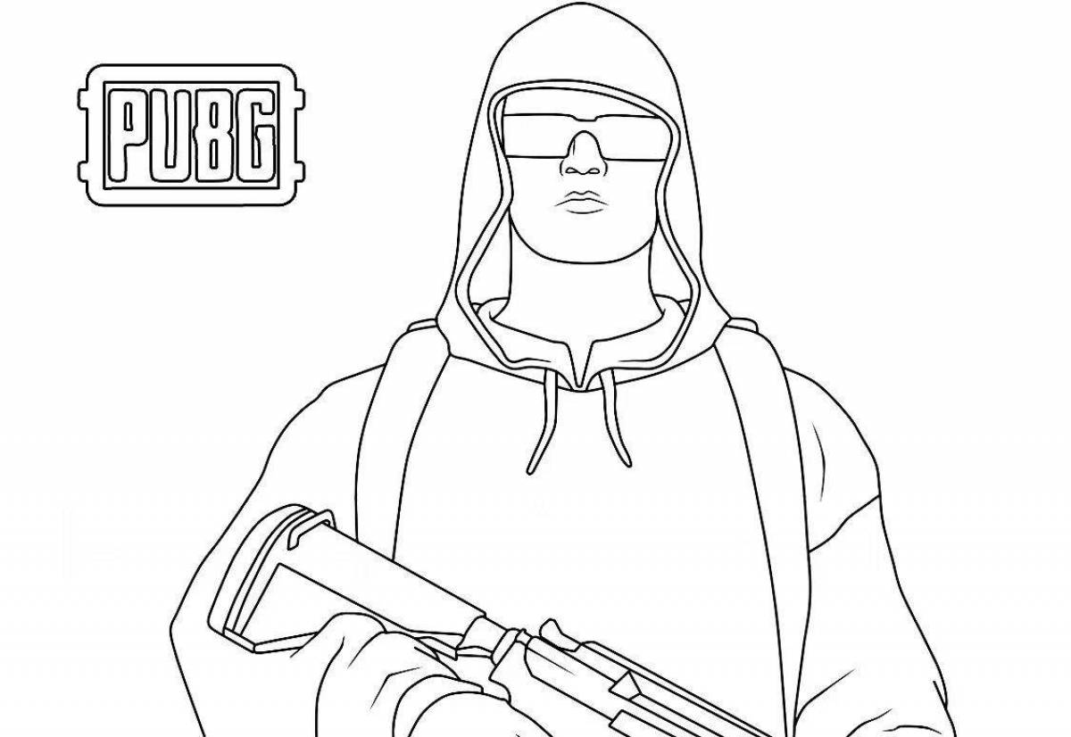 Awesome coloring page pubg mobile