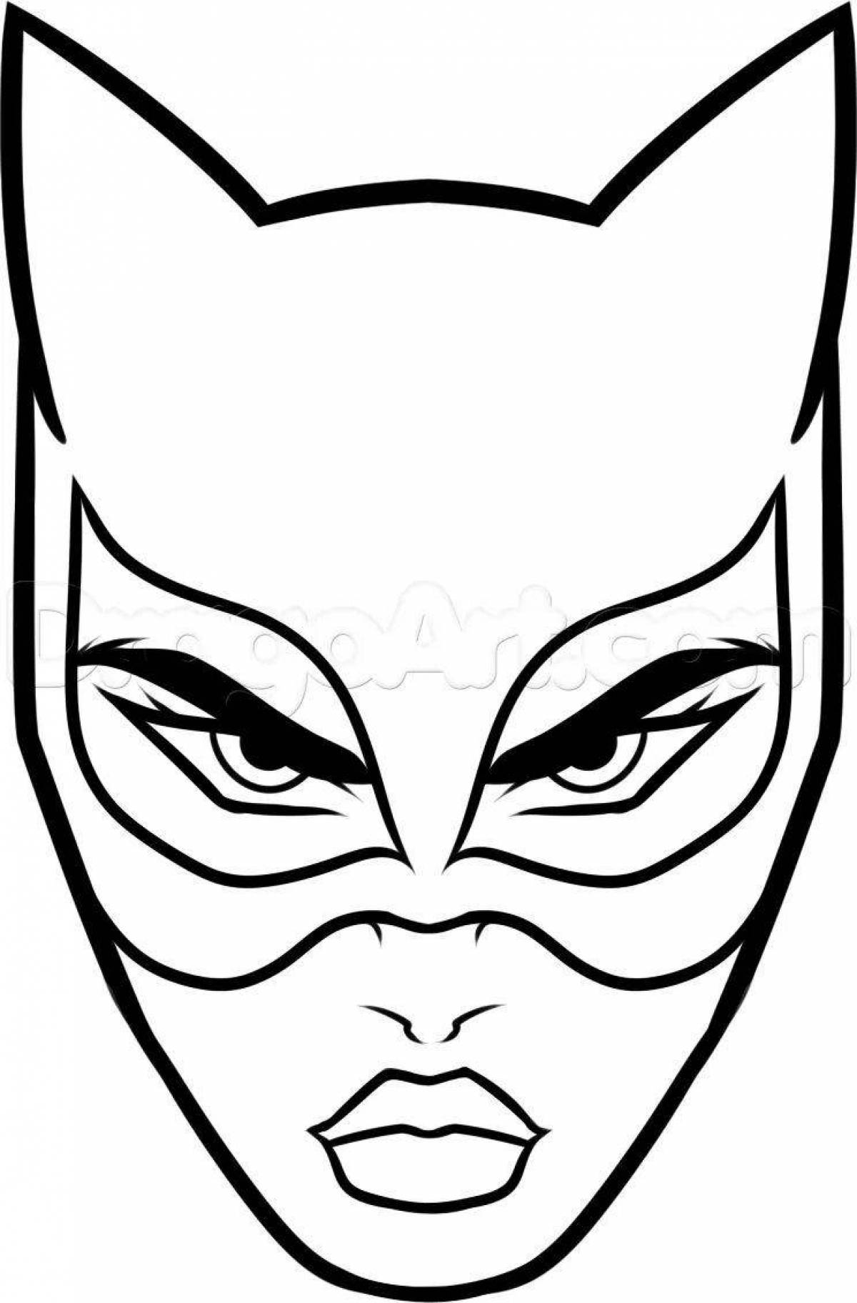 Comic catwoman coloring book