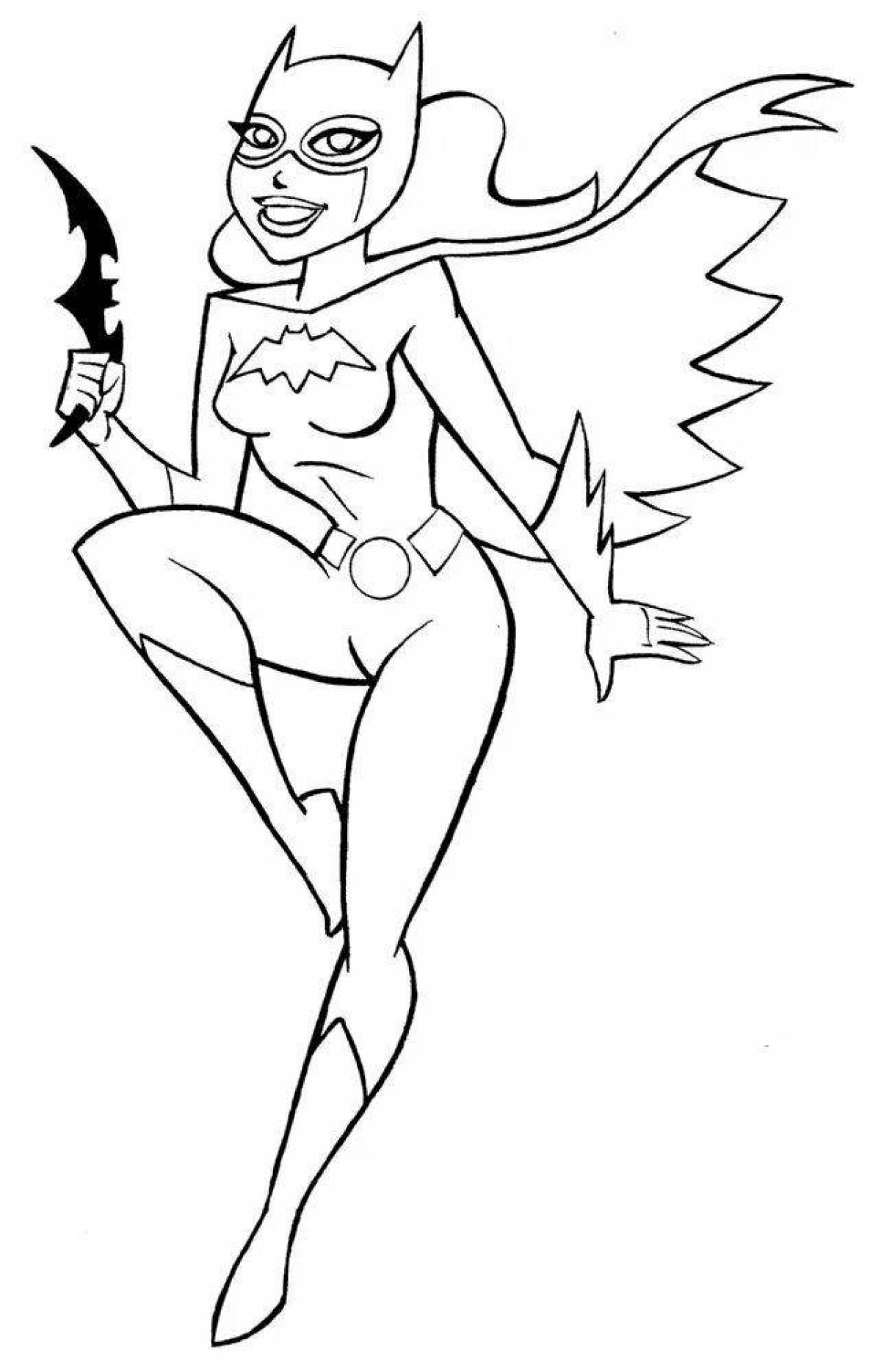 Coloring page friendly catwoman