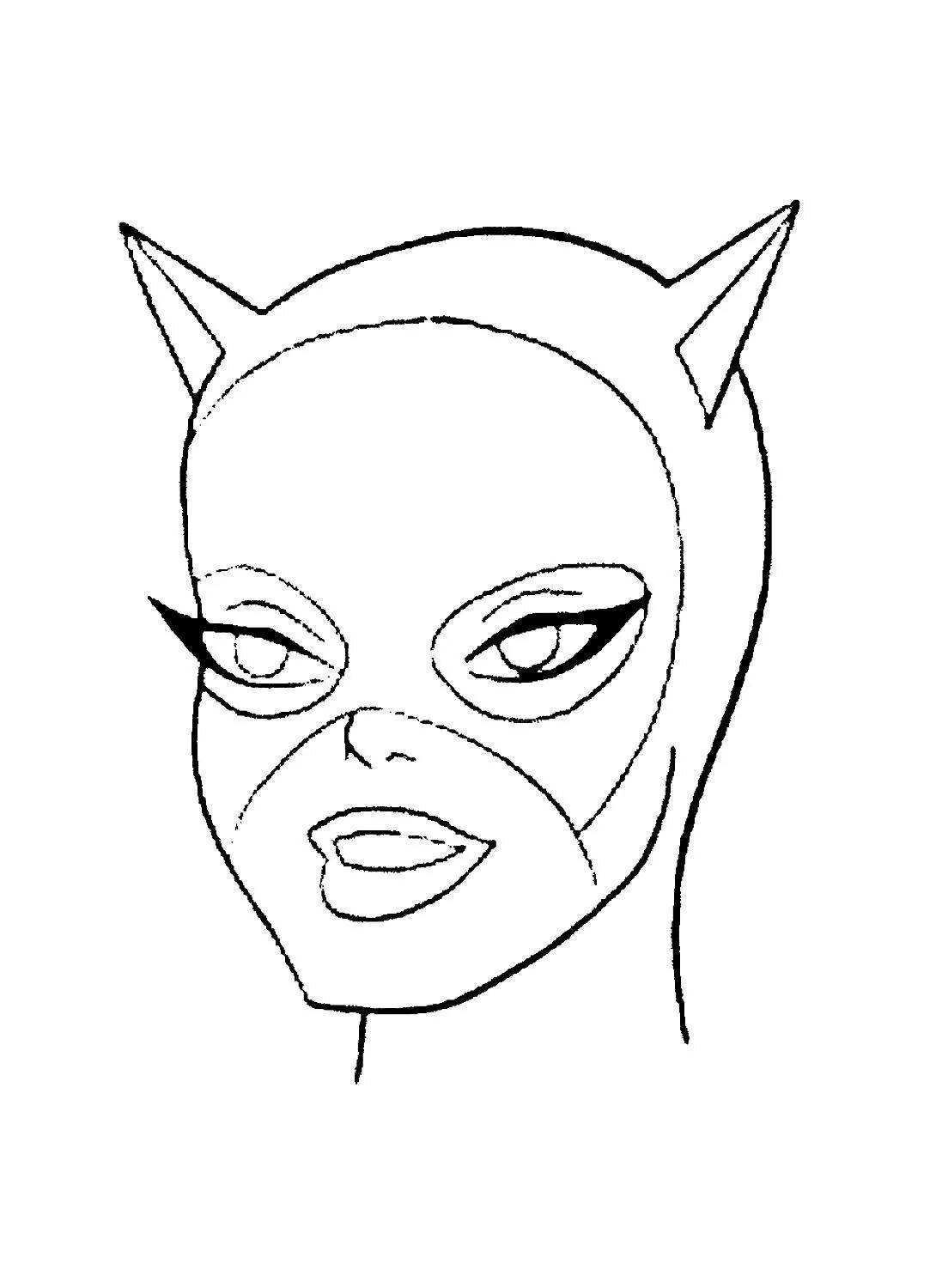 Coloring book kind catwoman