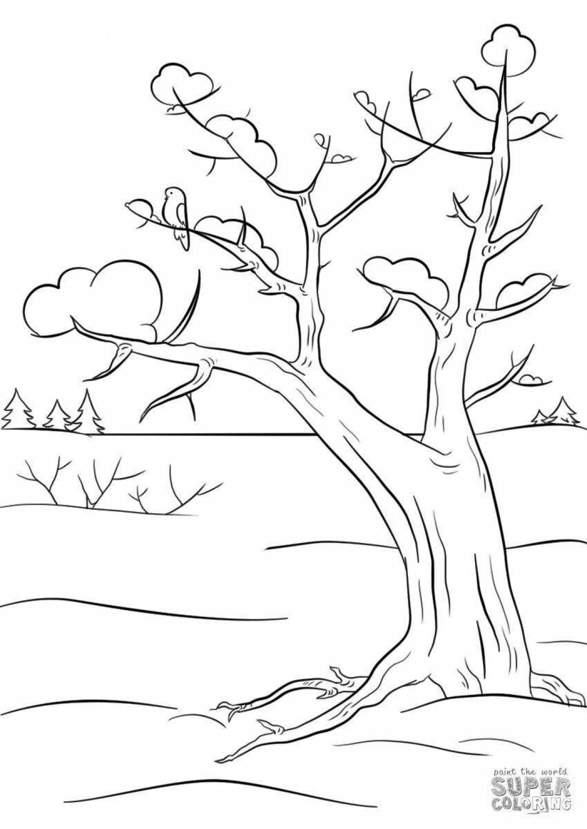 Деревья зимой #7