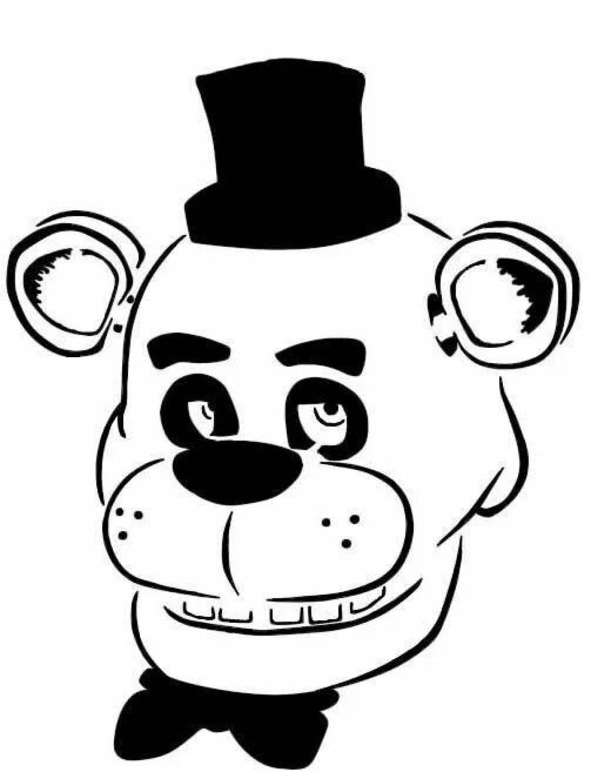 Gorgeous golden freddy coloring