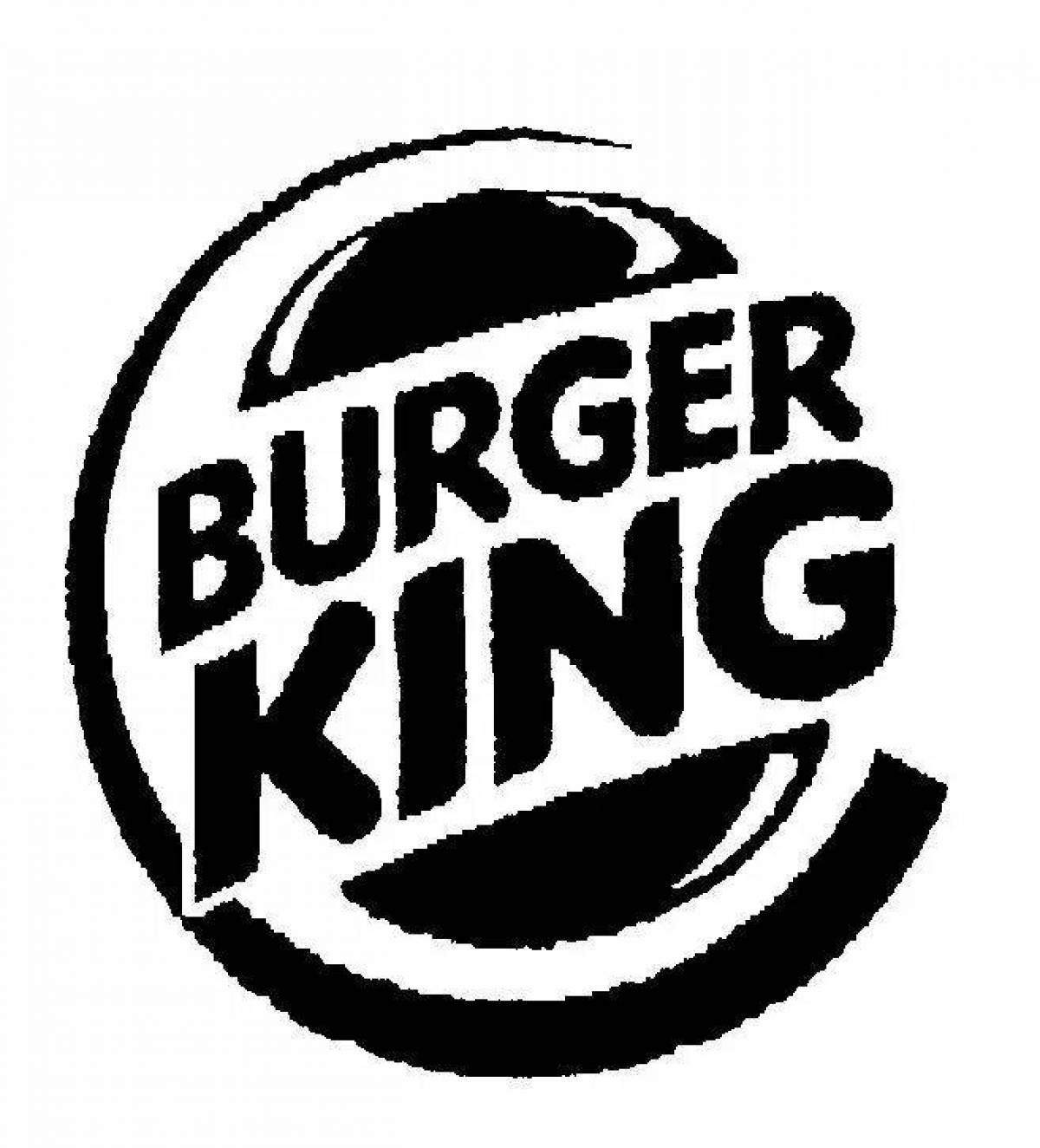 Увлекательная раскраска burger king