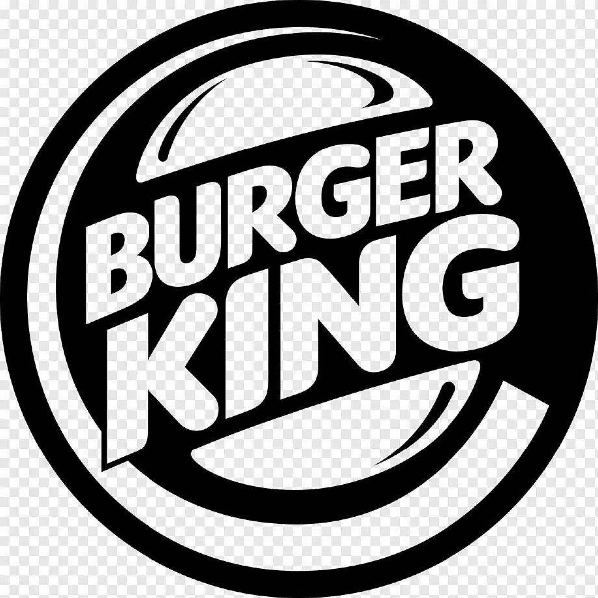 Живая страница раскраски burger king