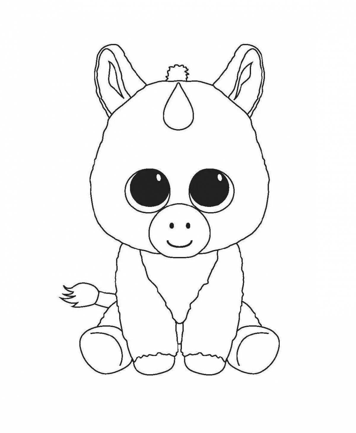 Coloring soft toys