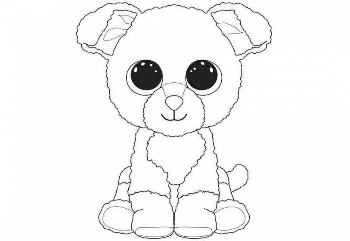 Cute coloring soft toys