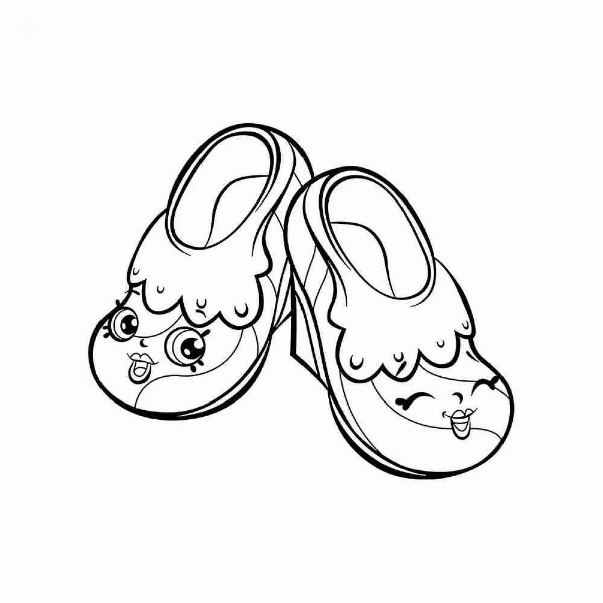 A fun shoe coloring book for kids