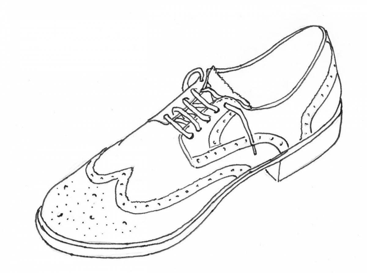 Awesome shoe coloring book for kids