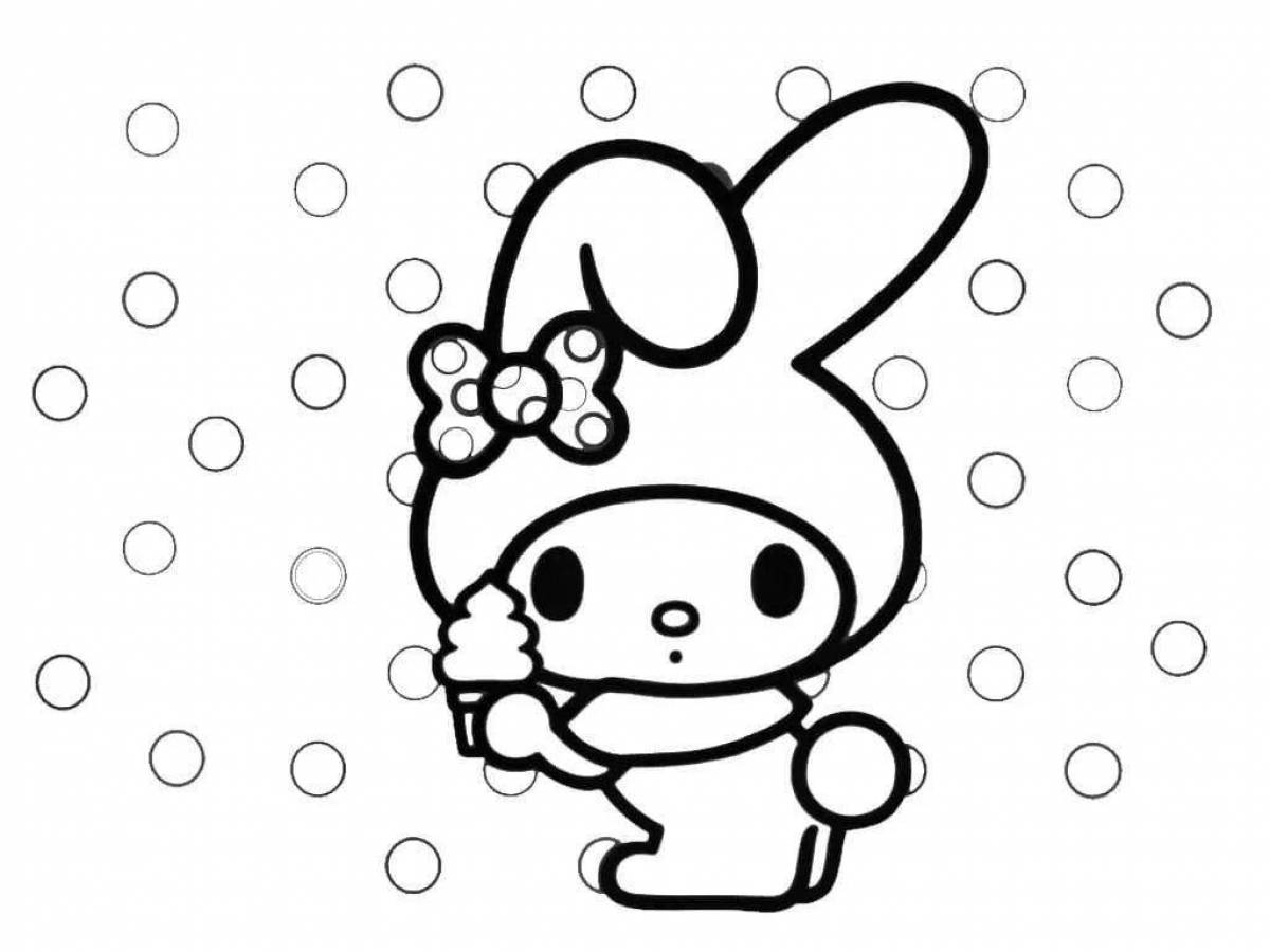 Hello kitty chick coloring book