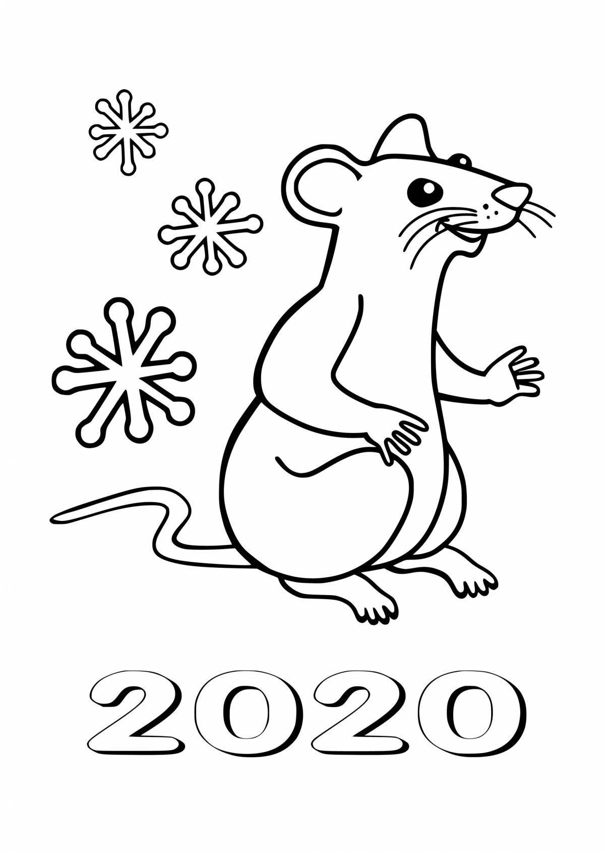 Радостная раскраска символ 2023 года