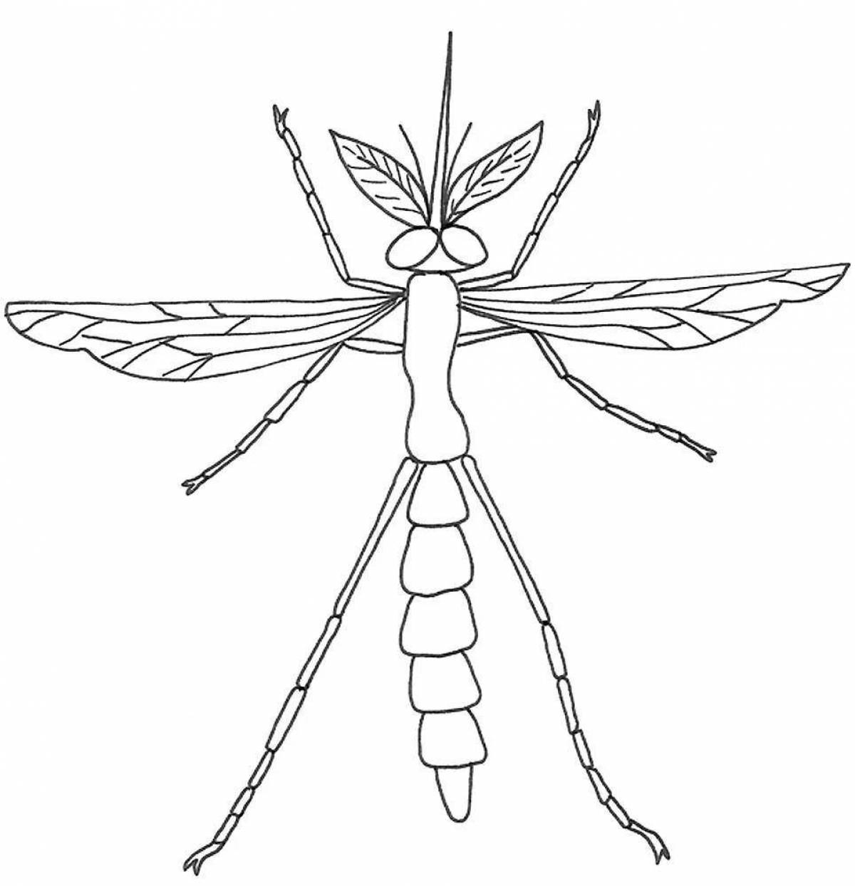 Coloring mosquitoes for kids