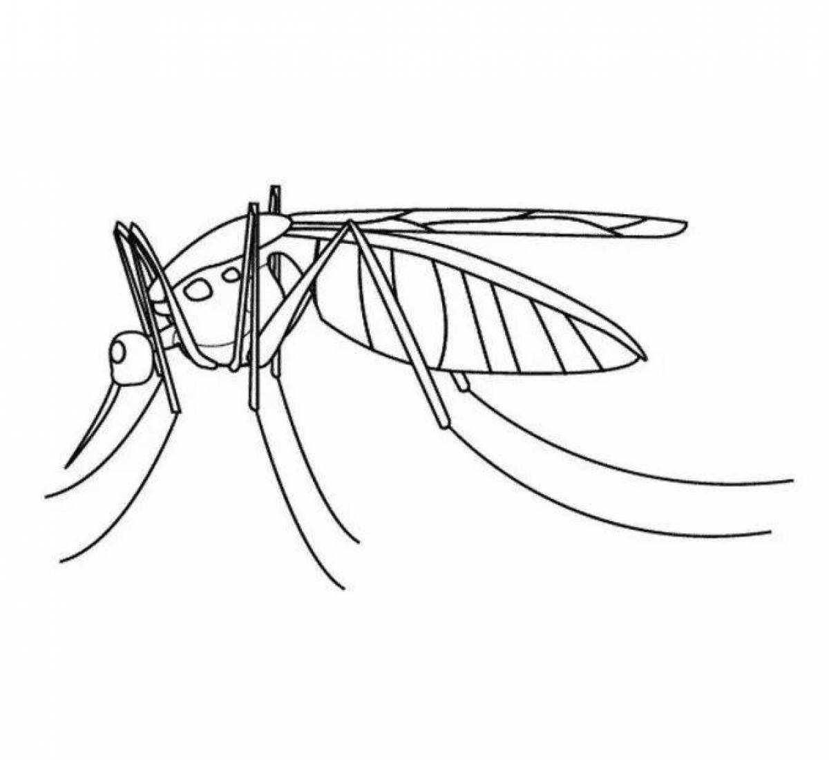 Great mosquito coloring book for kids