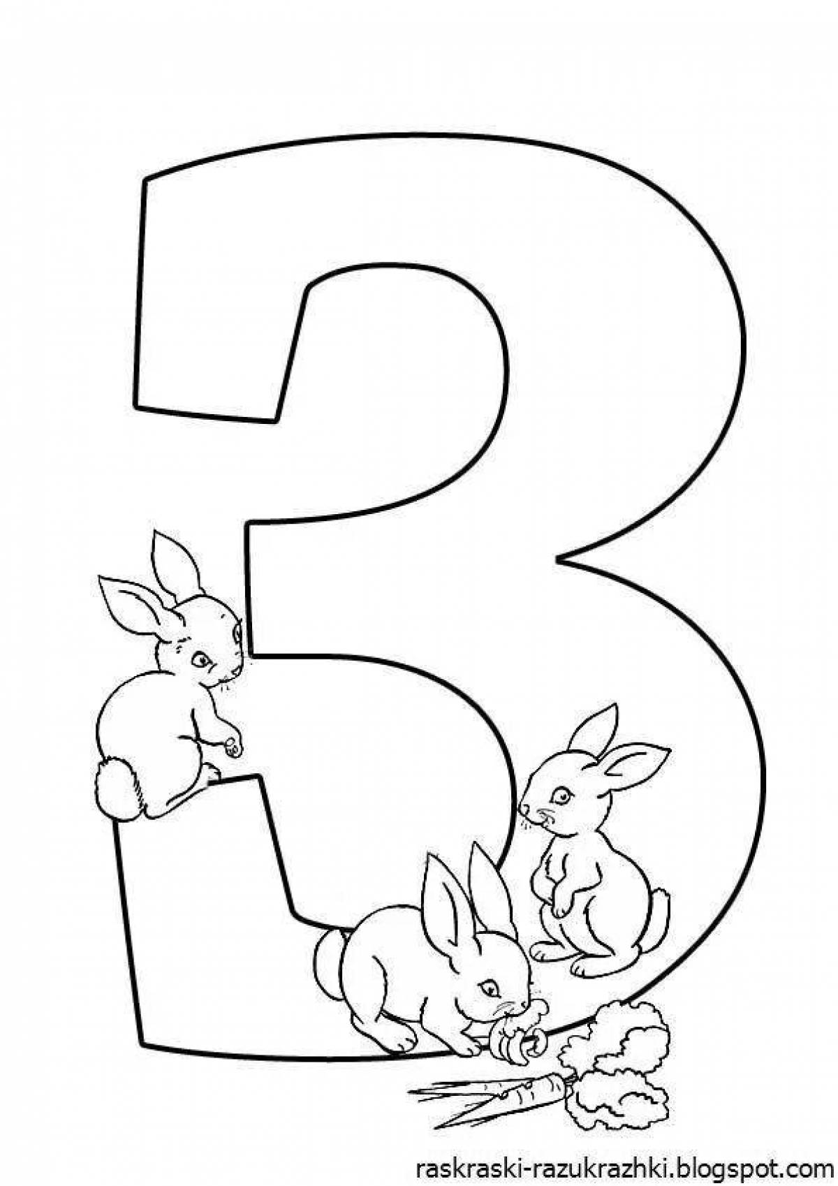 Adorable coloring book #3 for kids
