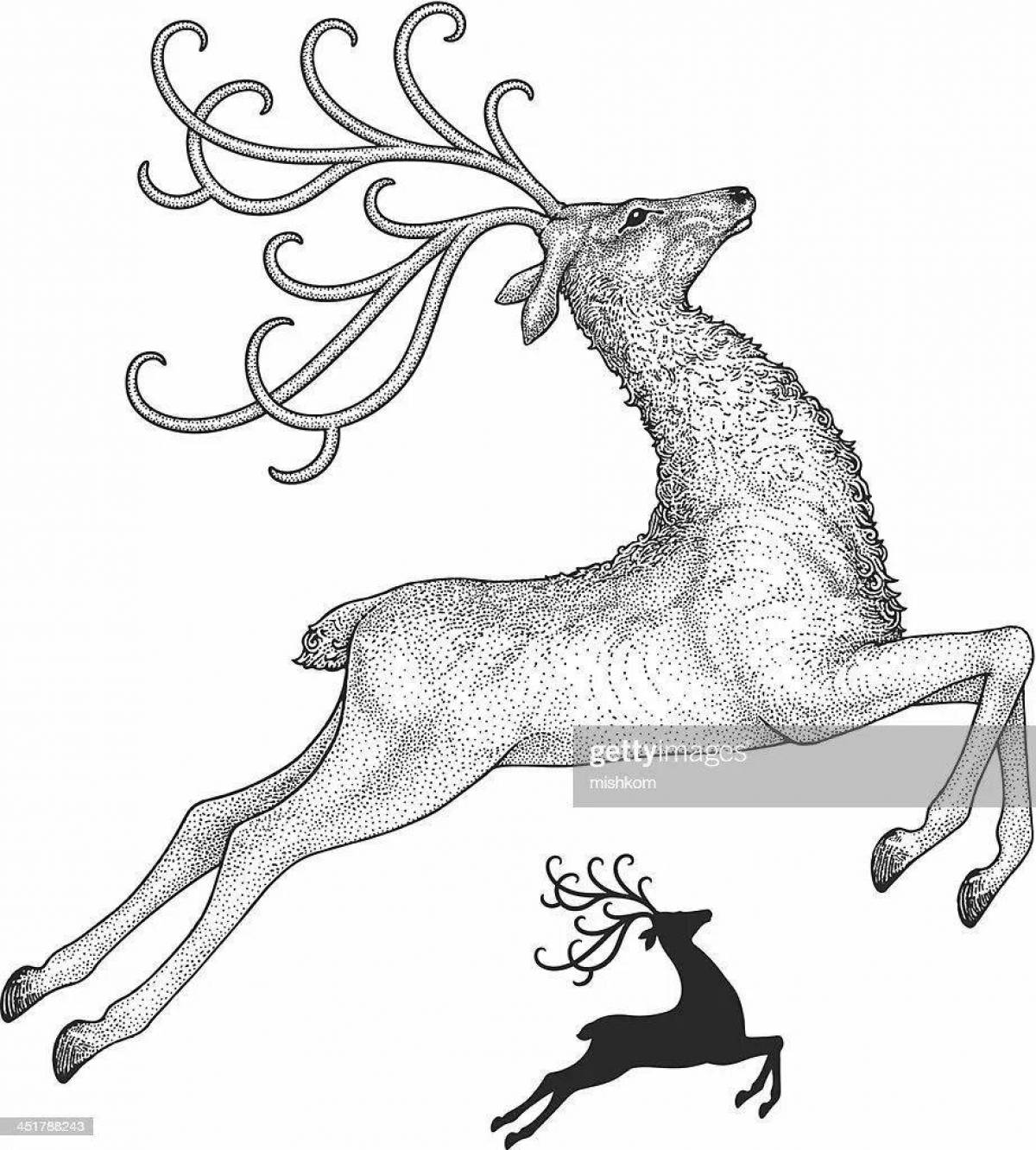 Colorful silver hoof coloring page for toddlers