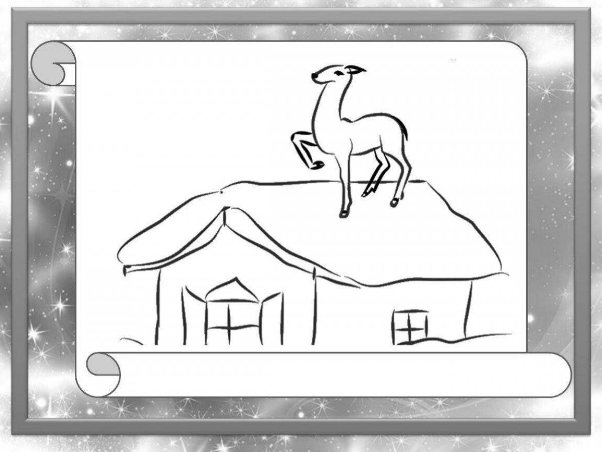 Color-happy silver hoof coloring page for babies