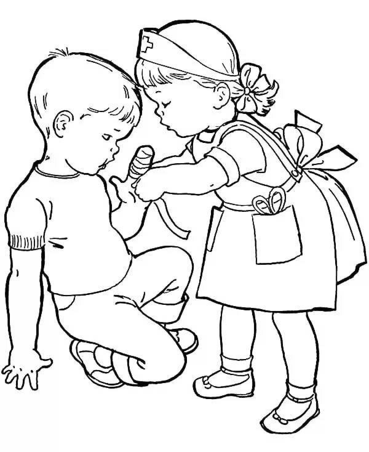 Coloring pages joyful things for kids
