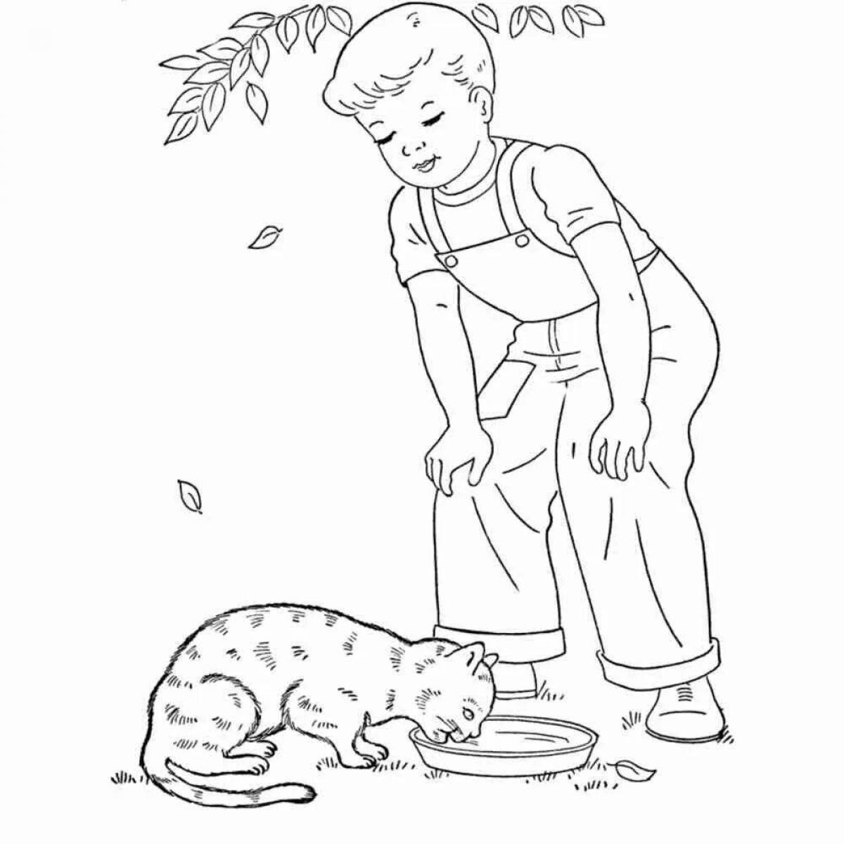 Glittering good deeds coloring page