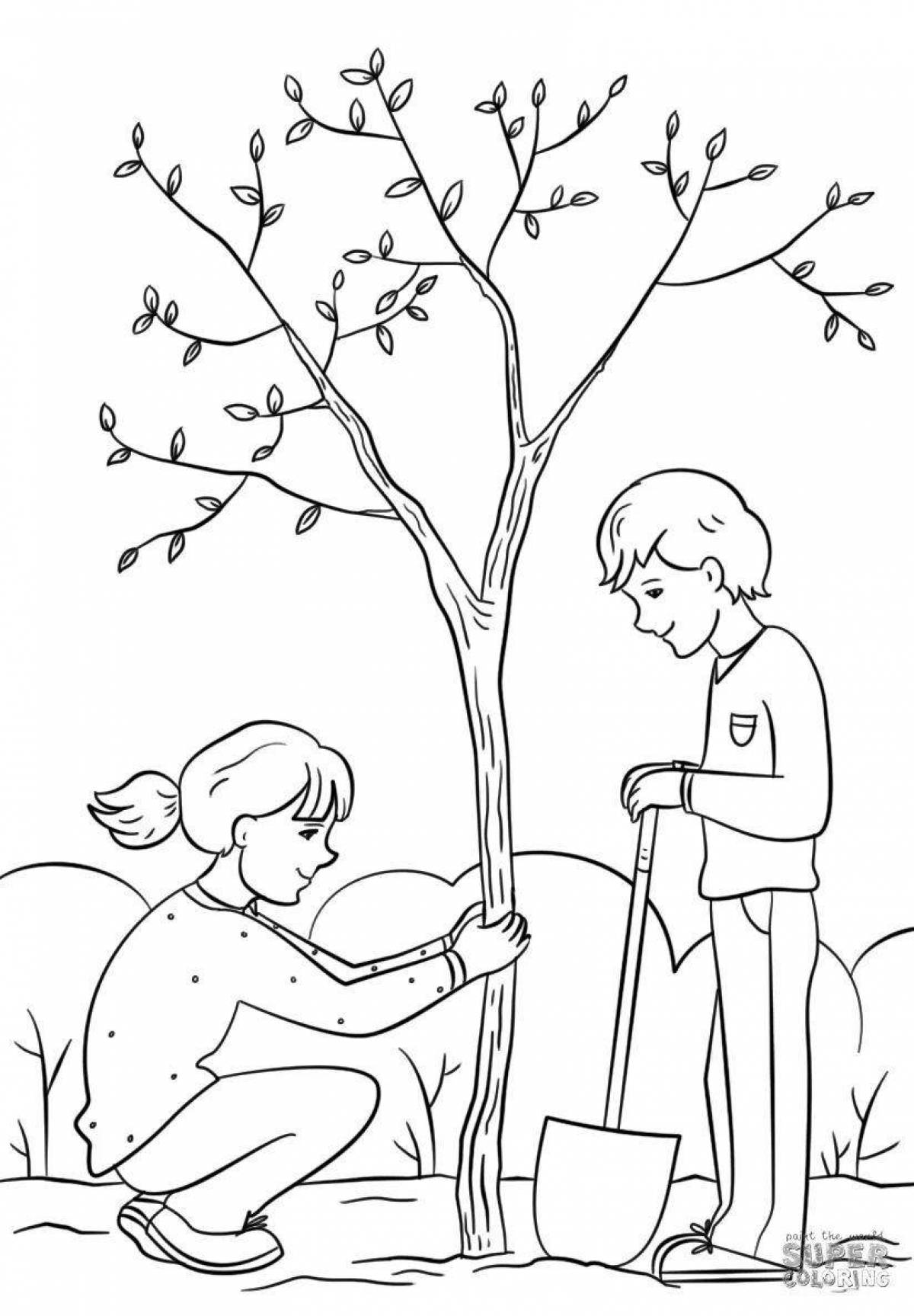 Good deeds shiny coloring page
