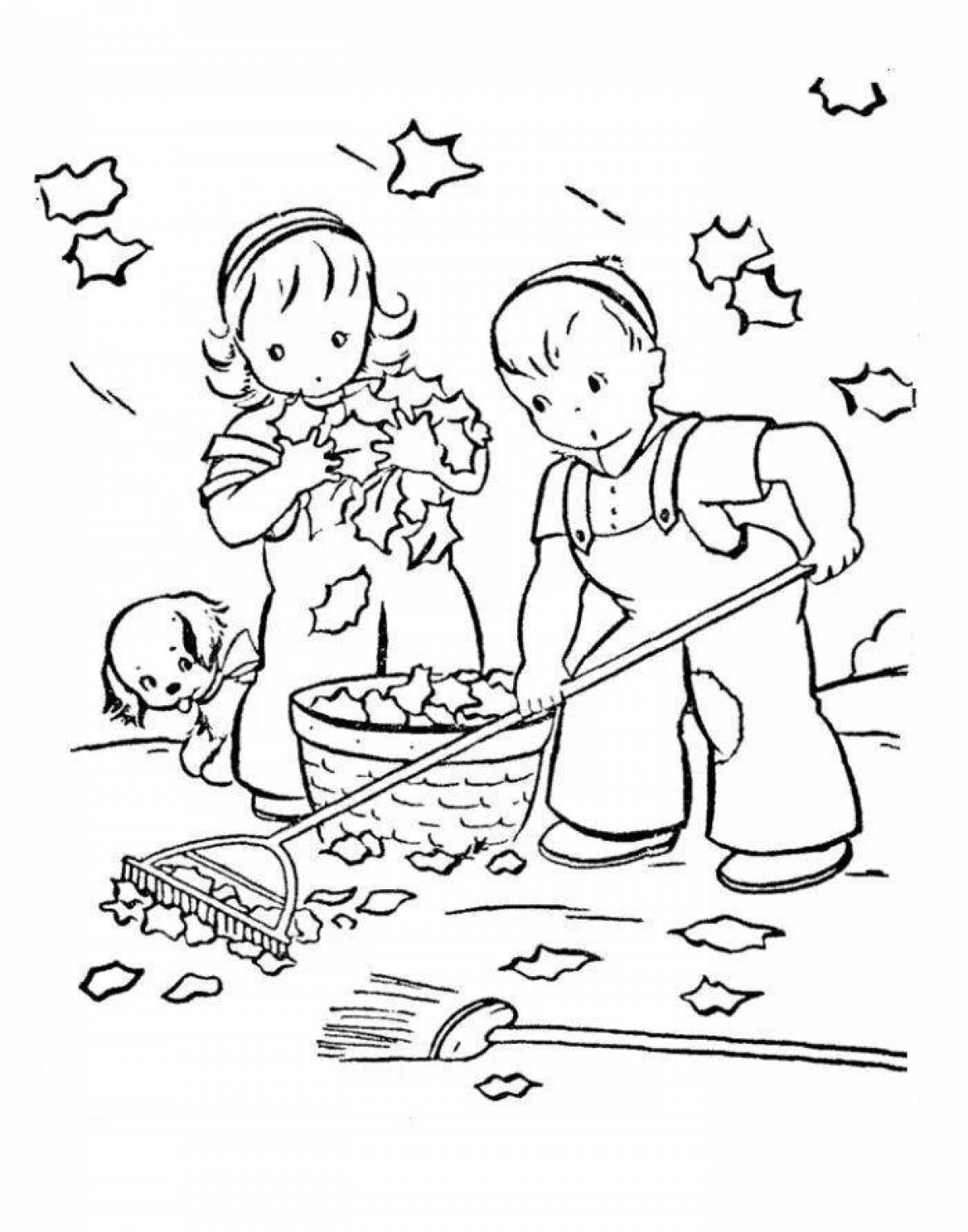 Coloring page glorious good deeds