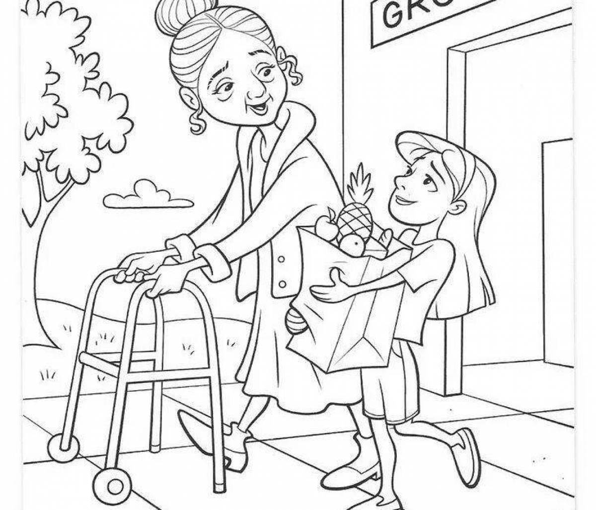 Pleasant deeds for kids coloring book