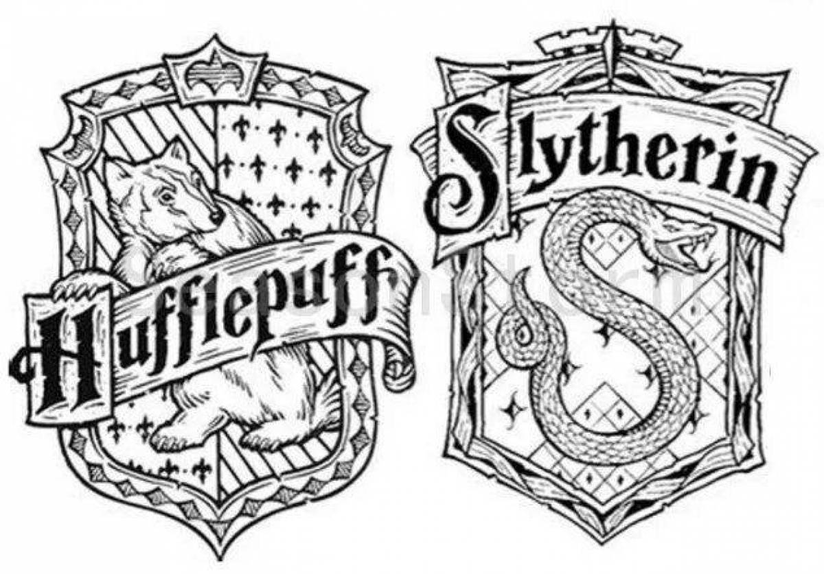 Exquisite slytherin coloring book