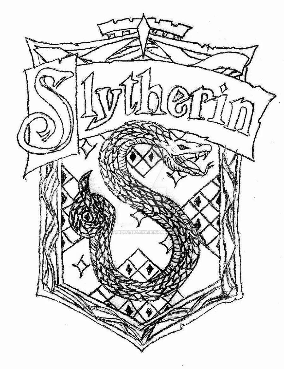 Slytherin funny coloring book