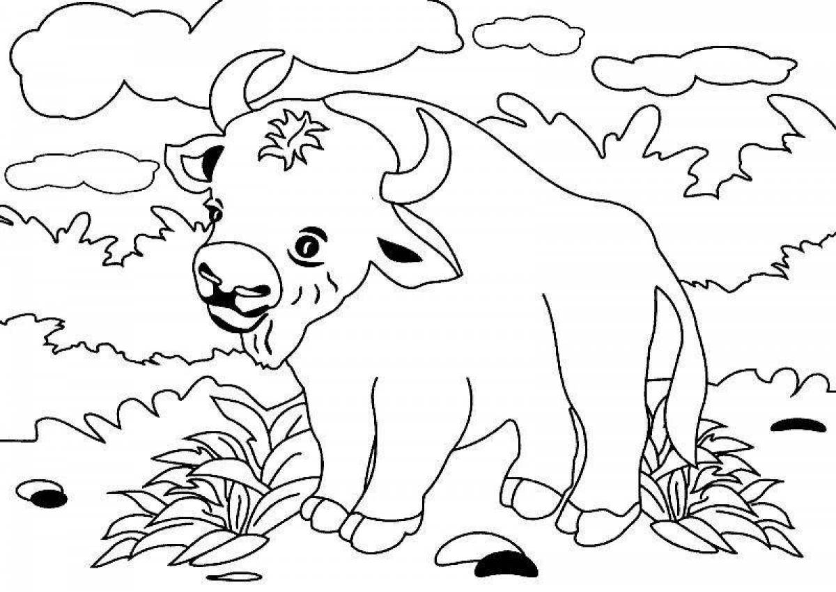 Coloring page charming belarus