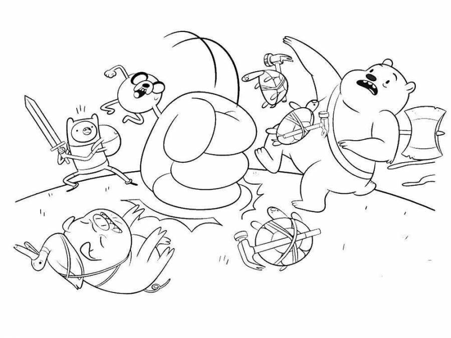 Coloring Pages Super bear adventure (33 pcs) - download or print for ...